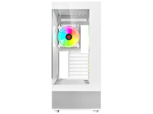 Obudowa komputerowa SAVIO SIGMA X1 WHITE Midi Tower ATX 3x Fan 120mm ARGB b
