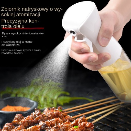 Стеклянная кухонная бутылка со спреем для растительного масла Оливковое масло