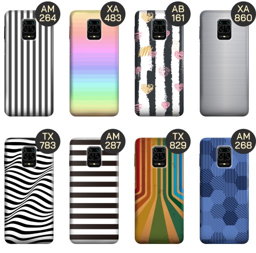 ETUI DO XIAOMI REDMI NOTE 9 PRO / 9 PRO MAX / NOTE 9S WZORY PASKI LINIE