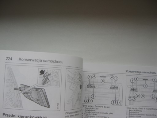 SAAB 95 YS3E Польское руководство Saab 9-5 I 97-05