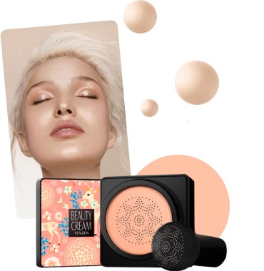 КРЕМ-ПУДРА ДЛЯ ЛИЦА ВОЛШЕБНЫЕ ЭФФЕКТЫ VENZEN FOUNDATION FOUNDATION POWDER УВЛАЖНЯЕТ