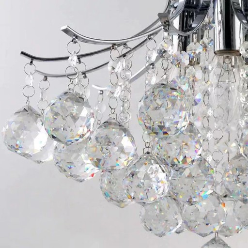 Потолочный светильник Glamour Silver Crystal Plafond