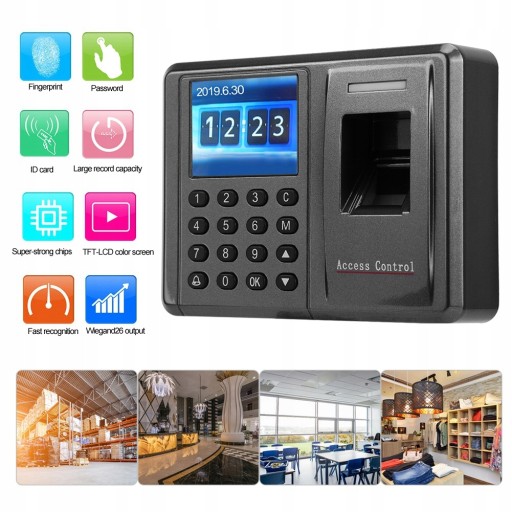 IP RFID Rejestrator LCD TCP pracy czasu