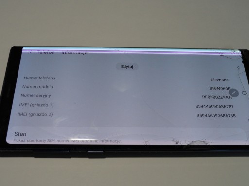 Płyta główna Samsung Note 9 N960 8/512GB Oryginał 100% Sprawna Gwarancja