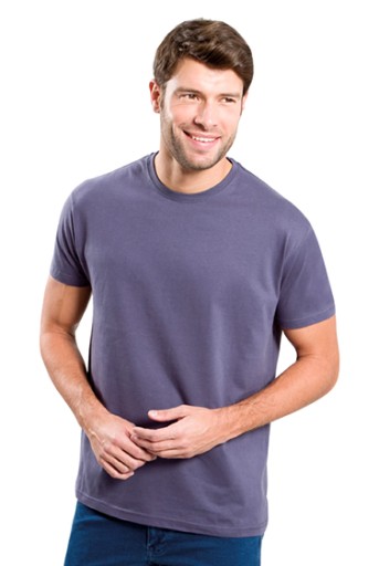 T-SHIRT MĘSKA koszulka bawełniana JHK TSRA-150 popielata AS r. M