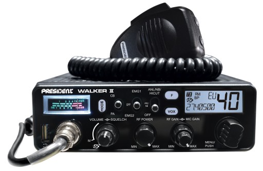 PRESIDENT WALKER II ASC CB RADIO КСВ-метр USB ASC вилка прикуривателя