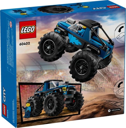 LEGO CITY BLOCKS 60402 СИНИЙ МОНСТР-ГРУЗОВИК АВТОМОБИЛЬ «ДЕТСКИЙ ДЕНЬ» + СУМКА