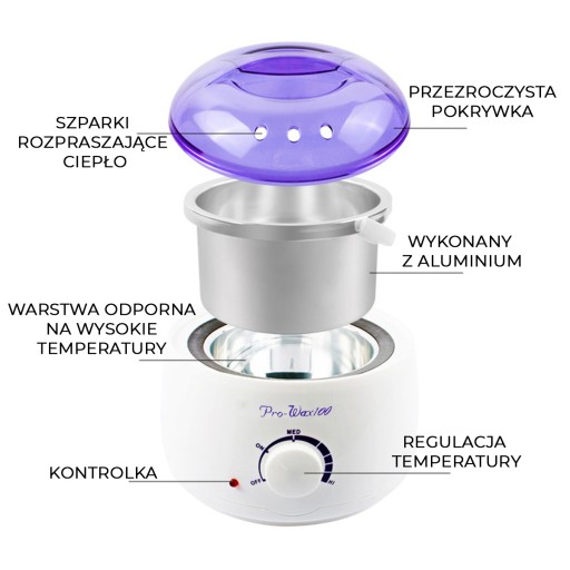 Набор из 5 капель DEPILATION WAX WAX, нагреватель твердого воска в банке.