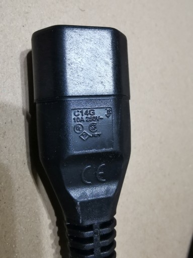 Разъем C14G 10A, 250 В плюс кабель длиной 45 см