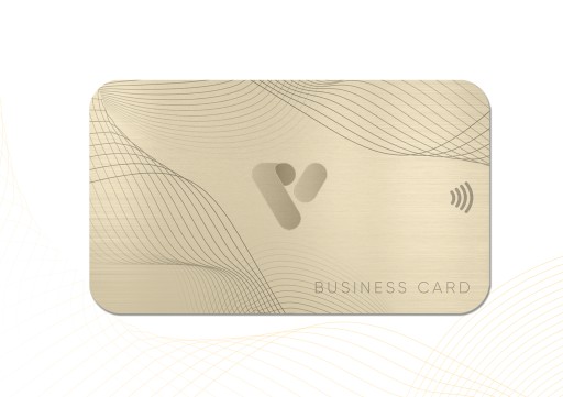 VIM Card NFC визитка №1 с собственным ПО (Бежевый)