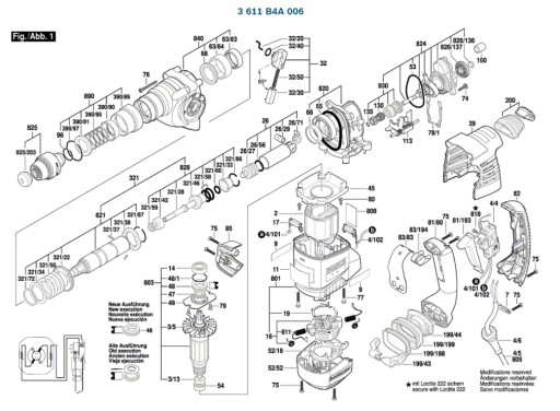 Ударная дрель с кольцевым уплотнением BOSCH GBH3-28DFR 000
