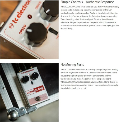 Vibraclone Rotary Гитарный эффект, имитирующий вращающийся динамик TC Electronic.