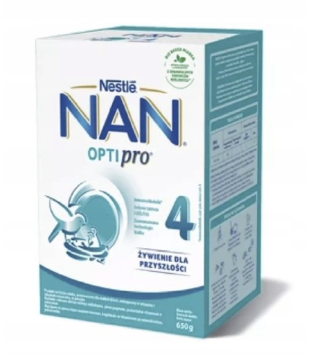 Молоко модифицированное 24мес+ Nestle NAN 4 OptiPro 650г