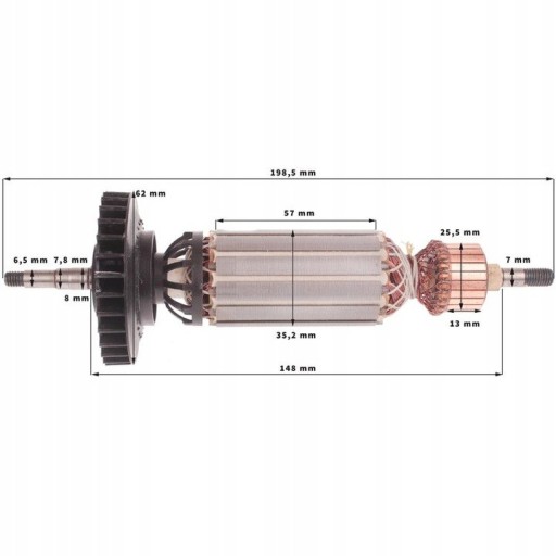 РАБОЧЕЕ КОЛЕСО DEWALT D28135, D28136, D28137, D28132C