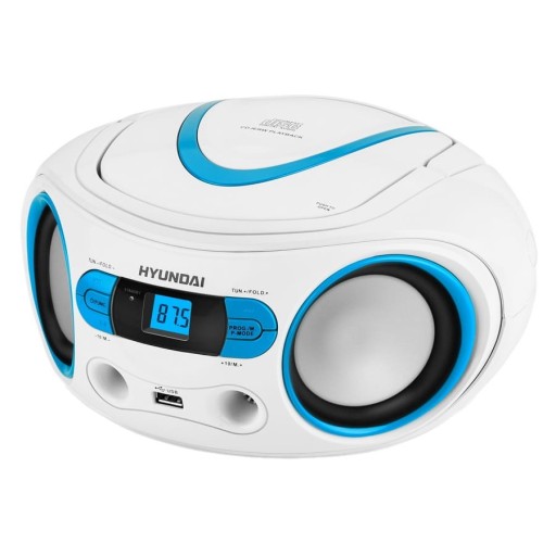 Hyundai TRC533AU3WBL CD-радиоплеер Бумбокс белый с USB MP3