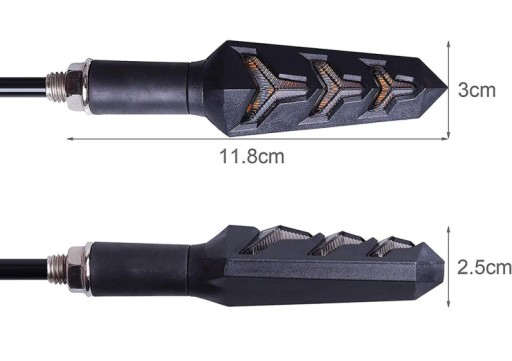 ПОВОРОТНИКИ 12x LED ДИНАМИЧЕСКИЕ ПЛАВАЮЩИЕ 4шт.
