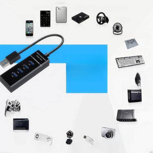 АДАПТЕРЫ ДЛЯ КОМПЬЮТЕРНЫХ ХАБОВ 4 USB-ПОРТА