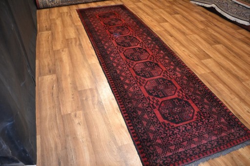 ОРИГИНАЛЬНЫЙ СТАРЫЙ АФГАНСКИЙ КОВЕР 85 x 300