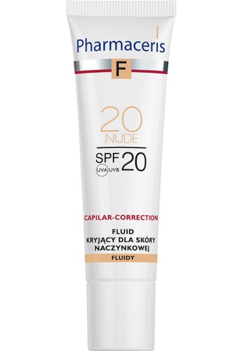 Pharmaceris F 20 NUDE fluid kryjący sk. naczynkowa SPF20 30 ml