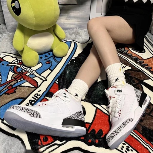 Нескользящие баскетбольные кроссовки AJ3 для мужчин и женщин NIKE