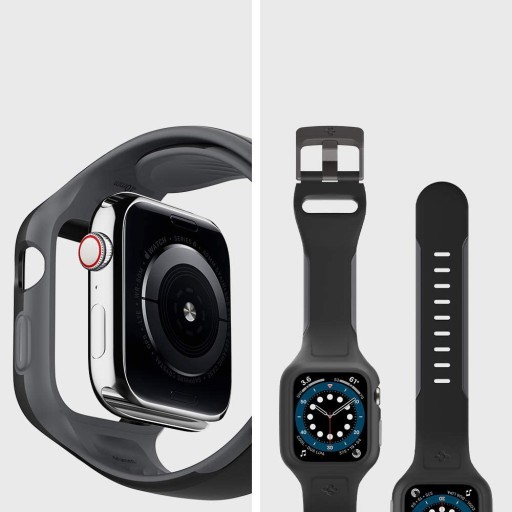 SPIGEN LA PRO Etui z Paskiem do Apple Watch 44mm