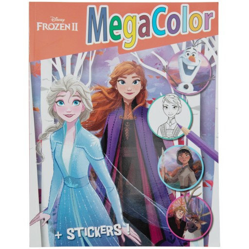 КНИГА-РАСКРАСКА DISNEY MEGA COLOR PIXAR HEROES ПОДАРОК
