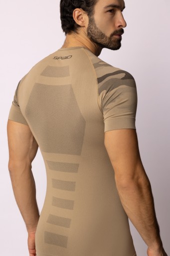 Футболка SPAIO TACTICAL, короткий рукав, песочный цвет, камуфляж, размер XXL