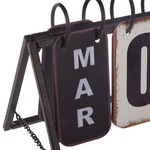 Metal Decorative Decorative Wheeled Calendar Loft