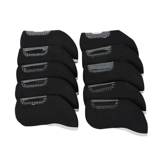 10Pcs Golf Iron Headcovers Set Wrap Protector