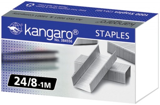 Скобы KANGARO №24/8-1М 1000шт, оцинкованные