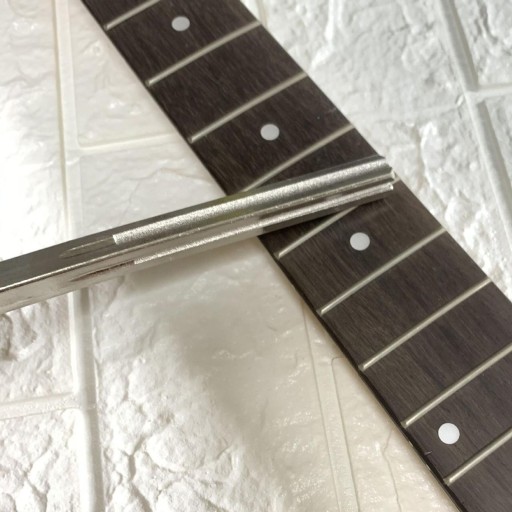 Professional file for polishing guitar frets with 2 covers