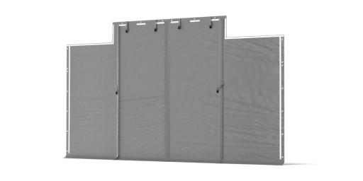 2x Brama/Wjazd namiot ogrodowy magazynowy 8x2,5m