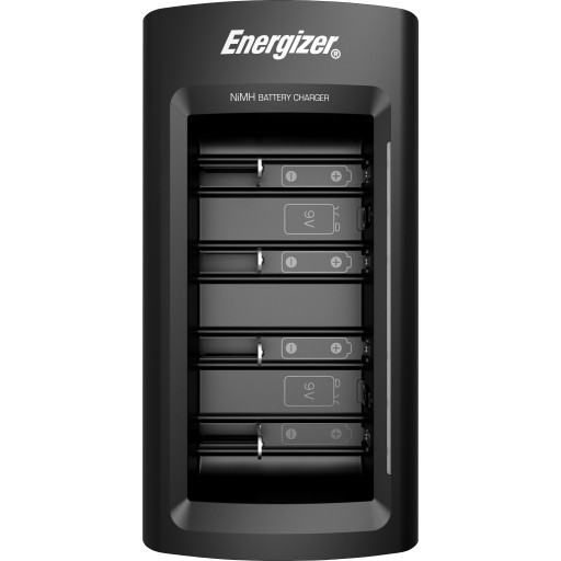Универсальное зарядное устройство Energizer R3 R6 R14 R20 9 В + 2 батарейки C 2500 мАч