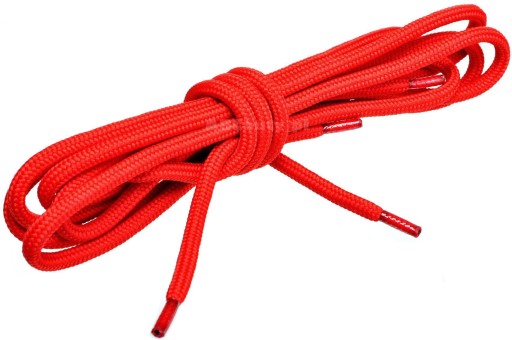 G12-57 CZERWONE SPORTOWE OKRĄGŁE SZNURÓWKI 200 cm