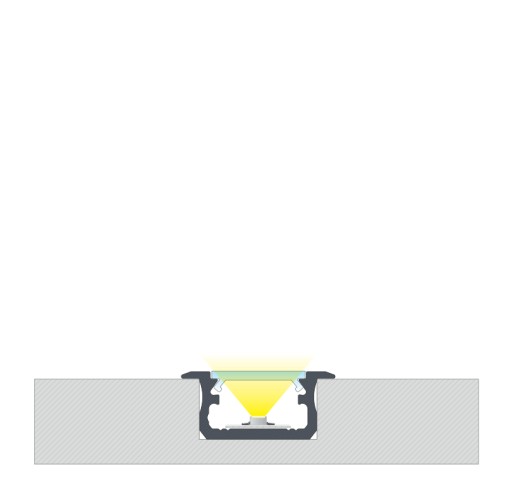 ВСТРАИВАЕМЫЙ СВЕТОДИОДНЫЙ ПРОФИЛЬ 2M TYPE B INOX SET