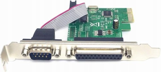 Адаптер контроллера PCI-E 1x на LPT DB25 RS232 DB9