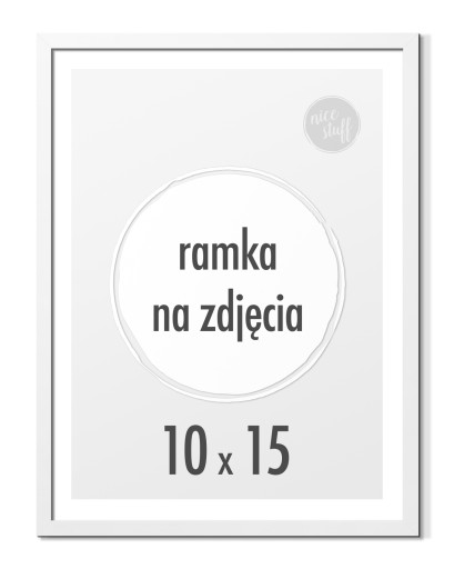 Ramka na zdjęcia 10x15 A6 Ramka 10x15 Ramki na zdjęcie biała MDF białe