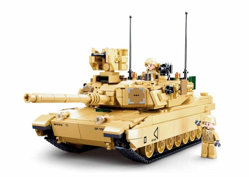 Блоки американского танка Abrams M1A2 + LEGO WEAPON