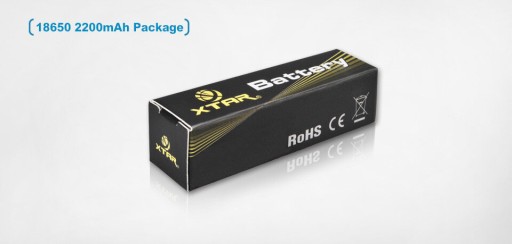 *Батарея Xtar 18650 3,7 В, 2200 мАч, защита