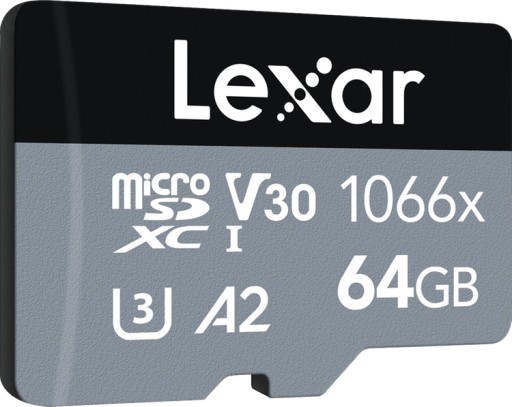 Lexar Professional 1066x microSDHC/microSDXC UHS-I (СЕРЕБРЯНЫЙ) R160/W70 64 ГБ
