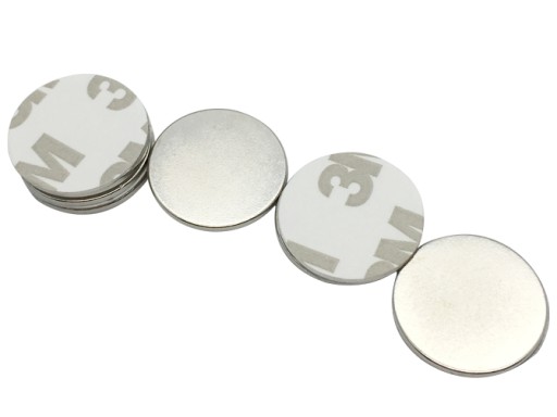 MAGNES NEODYMOWY WALCOWY 20x1mm Z KLEJEM 3M