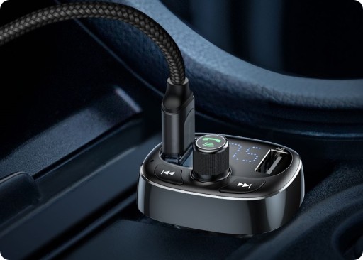 FM-ПЕРЕДАТЧИК BASEUS АВТОМОБИЛЬНОЕ ЗАРЯДНОЕ УСТРОЙСТВО BLUETOOTH MP3 2x USB SD/TF 3.4A
