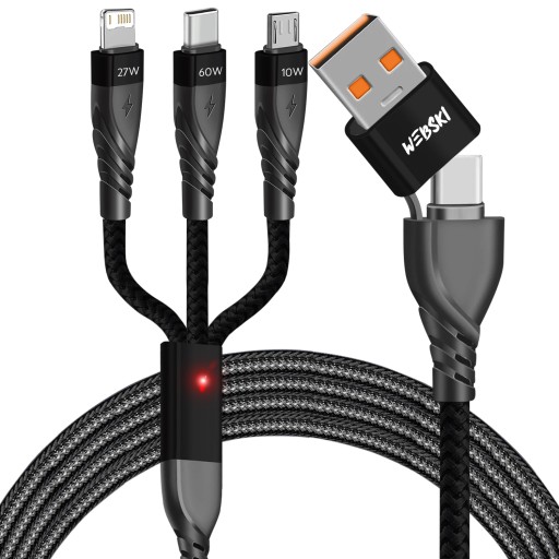 ЗАРЯДНОЕ УСТРОЙСТВО Сетевая ЗАРЯДНАЯ СТАНЦИЯ 300 Вт GAN3 8xUSB PD QC + ПРОЧНЫЙ КАБЕЛЬ 6-В-1