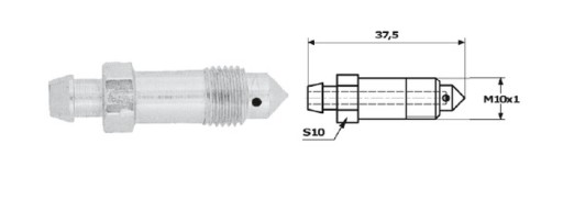 ТОРМОЗНЫЕ ТРУБКИ ТОРМОЗНЫЕ ЛОЖКИ. ДЛИНА M10 X 1 S10 37,5