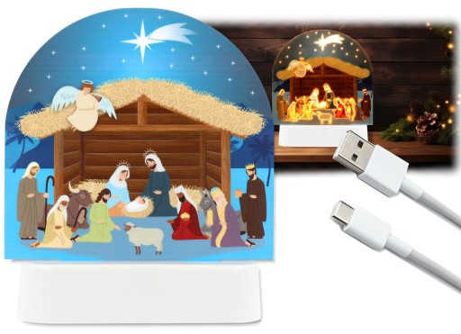 СВЕТЯЩАЯСЯ РОЖДЕСТВЕНСКАЯ НИТЧА, СТАБИЛЬНАЯ, С ПОДСВЕТКОЙ, ОТ USB-БАТАРЕЙ V10