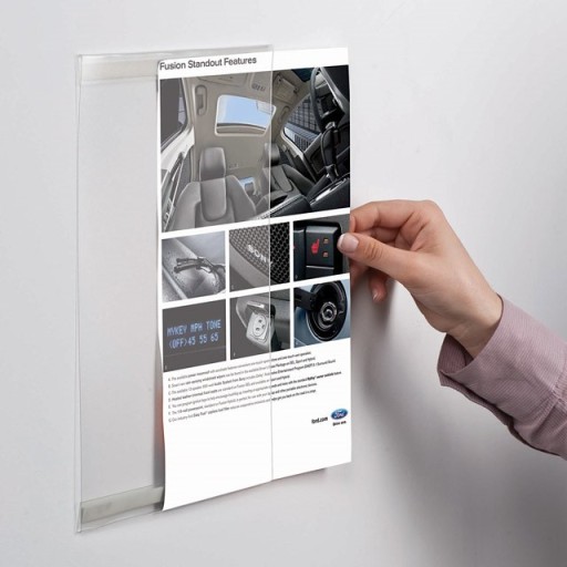Ramka kieszeń reklamowa plakatowa samoprzylepna informacyjna format A4