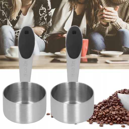 MIARKA DO KAWY HERBATY ŁYŻECZKA ŁYŻKA 1/8CUP 30ML 2SZT