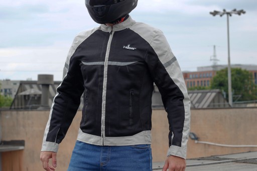 Мужская мотоциклетная куртка HUSAR SAFOLA AIR MESH, текстиль, серый XL