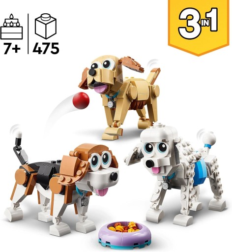 LEGO CREATOR 31137 БЛОКИ CUTE DOGS DOGS DOGS