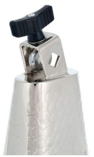 SB-8 Steel Cowbell dzwonek 8'' z uchwytem pasterski młotkowana stal Thomann